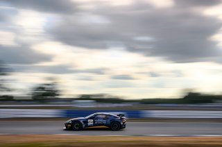 #24 Aston Martin Vantage AMR GT4 of Gray Newell and Roman De Angelis, Heart of Racing Team, GT4 America, Pro-Am, SRO America, Sebring International Raceway, Sebring, FL, May 3-5 2024
 | Fred Hardy | www.FredHardyPhoto.com for SRO America ©2024