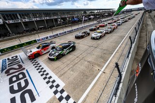 #28 Porsche 718 Cayman GT4 RS Clubsport of Eric Filgueiras and John FLpestro-Dubets, RS1, GT4 America, Am, #23 Nissan Z NISMO GT4 of Jonathan Neudorf and Michai Stephens, TechSport Racing, Silver, SRO America, Sebring International Raceway, Sebring, FL, M | 2024 Bob Chapman - Autosport Image