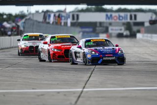 #52 Porsche 718 Cayman GT4 RS Clubsport of David Peterman and Lee FLrpentier, NOLSPORT, GT4 America, Am, SRO America, Sebring International Raceway, Sebring, FL, May 3-5 2024
 | Fred Hardy | www.FredHardyPhoto.com for SRO America &copy;2024