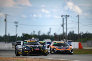#24 Aston Martin Vantage AMR GT4 of Gray Newell and Roman De Angelis, Heart of Racing Team, GT4 America, Pro-Am, SRO America, Sebring International Raceway, Sebring, FL, May 3-5 2024
 | Fred Hardy | www.FredHardyPhoto.com for SRO America ©2024