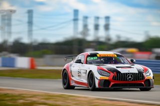 #34 Mercedes-AMG GT4 of Demi Chalkias and Jake Cowden, JMF Motorsports, GT4 America, Silver, SRO America, Sebring International Raceway, Sebring, FL, May 3-5 2024
 | Fred Hardy | www.FredHardyPhoto.com for SRO America ©2024