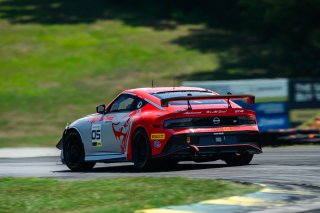 #5 Nissan Z NISMO GT4 of Damir Hot and Rodrigo Baptista, Flying Lizard Motorsports, GT4 America, Pro-Am, SRO America, Virginia International Raceway, Alton, VA  July 18-21, 2024
 | Fred Hardy | www.FredHardyPhoto.com for SRO America ©2024