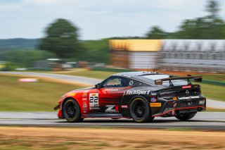 #22 Nissan Z NISMO GT4 of Eric Powell and Colin Harrison, TechSport Racing, GT4 America, Pro-Am, SRO America, Virginia International Raceway, Alton, VA  July 18-21, 2024
 | Fred Hardy | www.FredHardyPhoto.com for SRO America &copy;2024