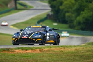 #24 Aston Martin Vantage AMR GT4 of Gray Newell and Roman De Angelis, Heart of Racing Team, GT4 America, Pro-Am, SRO America, Virginia International Raceway, Alton, VA  July 18-21, 2024
 | Fred Hardy | www.FredHardyPhoto.com for SRO America &copy;2024