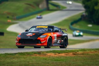 #22 Nissan Z NISMO GT4 of Eric Powell and Colin Harrison, TechSport Racing, GT4 America, Pro-Am, SRO America, Virginia International Raceway, Alton, VA  July 18-21, 2024
 | Fred Hardy | www.FredHardyPhoto.com for SRO America &copy;2024