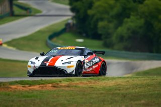 #16 Aston Martin Vantage AMR GT4 of Marc Sharinn and Tyler Sharinn, Skip Barber Racing, GT4 America, Am, SRO America, Virginia International Raceway, Alton, VA  July 18-21, 2024
 | Fred Hardy | www.FredHardyPhoto.com for SRO America ©2024