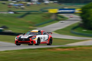 #34 Mercedes-AMG GT4 of Demi Chalkias and Jake Cowden, JMF Motorsports, GT4 America, Silver, SRO America, Virginia International Raceway, Alton, VA  July 18-21, 2024
 | Fred Hardy | www.FredHardyPhoto.com for SRO America ©2024