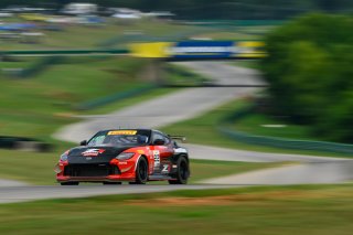 #22 Nissan Z NISMO GT4 of Eric Powell and Colin Harrison, TechSport Racing, GT4 America, Pro-Am, SRO America, Virginia International Raceway, Alton, VA  July 18-21, 2024
 | Fred Hardy | www.FredHardyPhoto.com for SRO America &copy;2024