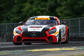 #34 Mercedes-AMG GT4 of Demi Chalkias and Jake Cowden, JMF Motorsports, GT4 America, Silver, SRO America, Virginia International Raceway, Alton, VA  July 18-21, 2024
 | Fred Hardy | www.FredHardyPhoto.com for SRO America ©2024