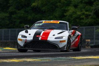 #16 Aston Martin Vantage AMR GT4 of Marc Sharinn and Tyler Sharinn, Skip Barber Racing, GT4 America, Am, SRO America, Virginia International Raceway, Alton, VA  July 18-21, 2024
 | Fred Hardy | www.FredHardyPhoto.com for SRO America ©2024