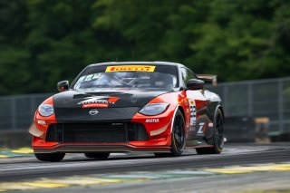 #22 Nissan Z NISMO GT4 of Eric Powell and Colin Harrison, TechSport Racing, GT4 America, Pro-Am, SRO America, Virginia International Raceway, Alton, VA  July 18-21, 2024
 | Fred Hardy | www.FredHardyPhoto.com for SRO America ©2024