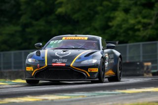 #24 Aston Martin Vantage AMR GT4 of Gray Newell and Roman De Angelis, Heart of Racing Team, GT4 America, Pro-Am, SRO America, Virginia International Raceway, Alton, VA  July 18-21, 2024
 | Fred Hardy | www.FredHardyPhoto.com for SRO America ©2024
