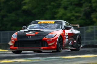 #22 Nissan Z NISMO GT4 of Eric Powell and Colin Harrison, TechSport Racing, GT4 America, Pro-Am, SRO America, Virginia International Raceway, Alton, VA  July 18-21, 2024
 | Fred Hardy | www.FredHardyPhoto.com for SRO America ©2024