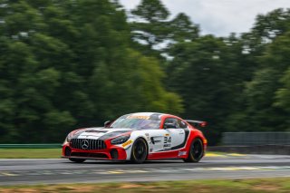 #34 Mercedes-AMG GT4 of Demi Chalkias and Jake Cowden, JMF Motorsports, GT4 America, Silver, SRO America, Virginia International Raceway, Alton, VA  July 18-21, 2024
 | Fred Hardy | www.FredHardyPhoto.com for SRO America ©2024