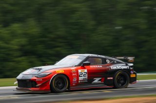 #22 Nissan Z NISMO GT4 of Eric Powell and Colin Harrison, TechSport Racing, GT4 America, Pro-Am, SRO America, Virginia International Raceway, Alton, VA  July 18-21, 2024
 | Fred Hardy | www.FredHardyPhoto.com for SRO America ©2024