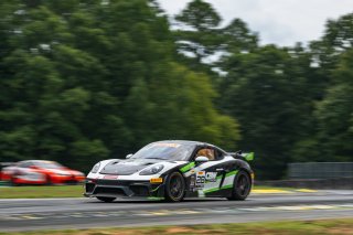 #28 Porsche 718 Cayman GT4 RS Clubsport of Eric Filgueiras and John Capestro-Dubets, RS1, GT4 America, Silver, SRO America, Virginia International Raceway, Alton, VA  July 18-21, 2024
 | Fred Hardy | www.FredHardyPhoto.com for SRO America ©2024