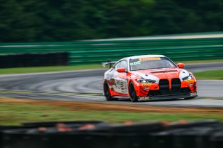 #97 BMW M4 GT4 of Kenton Koch and Kevin Boehm, Random Vandals Racing, GT4 America, Silver, SRO America, Virginia International Raceway, Alton, VA  July 18-21, 2024
 | Fred Hardy | www.FredHardyPhoto.com for SRO America ©2024