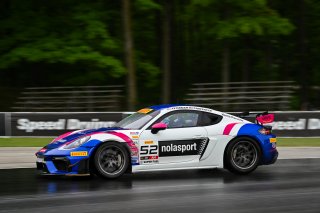 #52 Porsche 718 Cayman GT4 RS Clubsport of David Peterman and Lee Carpentier, NOLSPORT, GT4 America, Am, SRO America, Road America, Elkhart Lake, WI  August 15-18, 2024
 | Fred Hardy | www.FredHardyPhoto.com for SRO America &copy;2024