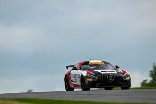 #34 Mercedes-AMG GT4 of Demi Chalkias and Jake Cowden, JMF Motorsports, GT4 America, Silver, SRO America, Road America, Elkhart Lake, WI  August 15-18, 2024
 | Fred Hardy | www.FredHardyPhoto.com for SRO America ©2024