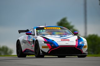 #13 Aston Martin Vantage AMR GT4 of Todd Parriott and Tom Dyer, Flying Lizard Motorsports, GT4 America, Pro-Am, SRO America, Road America, Elkhart Lake, WI  August 15-18, 2024
 | Fred Hardy | www.FredHardyPhoto.com for SRO America ©2024