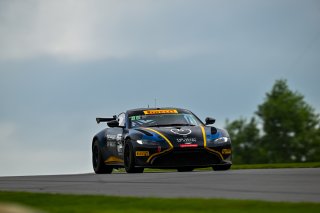 #24 Aston Martin Vantage AMR GT4 of Gray Newell and Roman De Angelis, Heart of Racing Team, GT4 America, Pro-Am, SRO America, Road America, Elkhart Lake, WI  August 15-18, 2024
 | Fred Hardy | www.FredHardyPhoto.com for SRO America ©2024