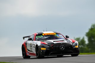 #34 Mercedes-AMG GT4 of Demi Chalkias and Jake Cowden, JMF Motorsports, GT4 America, Silver, SRO America, Road America, Elkhart Lake, WI  August 15-18, 2024
 | Fred Hardy | www.FredHardyPhoto.com for SRO America ©2024