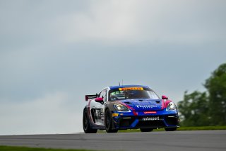#52 Porsche 718 Cayman GT4 RS Clubsport of David Peterman and Lee Carpentier, NOLSPORT, GT4 America, Am, SRO America, Road America, Elkhart Lake, WI  August 15-18, 2024
 | Fred Hardy | www.FredHardyPhoto.com for SRO America ©2024