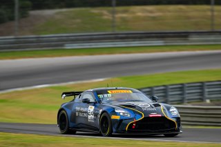 #24 Aston Martin Vantage AMR GT4 of Gray Newell and Roman De Angelis, 2024, AL September 6-8, Barber Motorsport Park, Birmingham, GT4 America, Heart of Racing Team, Pro-Am, SRO America
 | Fred Hardy | www.FredHardyPhoto.com for SRO America ©2024