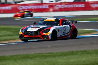 #34 Mercedes-AMG GT4 of Michai Stephens and Jesse Webb, JMF Motorsports, GT4 America, Silver, SRO America, Indianapolis Motor Speedway, Indianapolis, IN October 3-6
 | Fred Hardy | www.FredHardyPhoto.com for SRO ©2024
