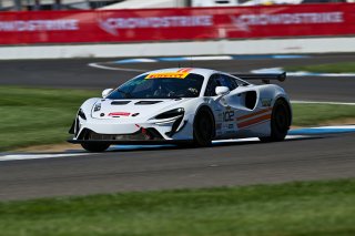 #102 McLaren Artura GT4 of Alan Grossberg and Dario Capitanio, TPC Racing, GT4 America, Pro-Am, SRO America, Indianapolis Motor Speedway, Indianapolis, IN October 3-6
 | Fred Hardy | www.FredHardyPhoto.com for SRO &copy;2024