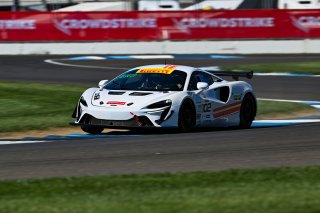 #102 McLaren Artura GT4 of Alan Grossberg and Dario Capitanio, TPC Racing, GT4 America, Pro-Am, SRO America, Indianapolis Motor Speedway, Indianapolis, IN October 3-6
 | Fred Hardy | www.FredHardyPhoto.com for SRO &copy;2024