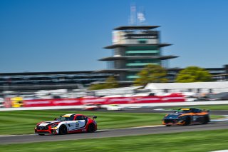 #34 Mercedes-AMG GT4 of Michai Stephens and Jesse Webb, JMF Motorsports, GT4 America, Silver, SRO America, Indianapolis Motor Speedway, Indianapolis, IN October 3-6
 | Fred Hardy | www.FredHardyPhoto.com for SRO ©2024