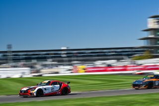 #34 Mercedes-AMG GT4 of Michai Stephens and Jesse Webb, JMF Motorsports, GT4 America, Silver, SRO America, Indianapolis Motor Speedway, Indianapolis, IN October 3-6
 | Fred Hardy | www.FredHardyPhoto.com for SRO ©2024