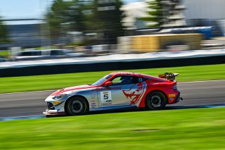 #5 Nissan Z NISMO GT4 of Damir Hot and Rodrigo Baptista, Flying Lizard Motorsports, GT4 America, Pro-Am, SRO America, Indianapolis Motor Speedway, Indianapolis, IN October 3-6
 | Fred Hardy | www.FredHardyPhoto.com for SRO ©2024