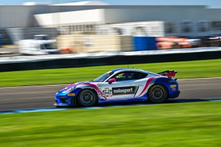 #52 Porsche 718 Cayman GT4 RS Clubsport of David Peterman and Lee Carpentier, NOLASPORT, GT4 America, Am, SRO America, Indianapolis Motor Speedway, Indianapolis, IN October 3-6
 | Fred Hardy | www.FredHardyPhoto.com for SRO &copy;2024