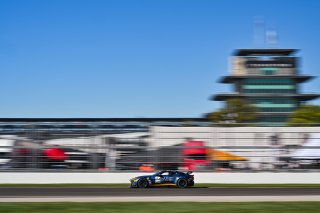 #24 Aston Martin Vantage AMR GT4 of Gray Newell and Roman De Angelis, Heart of Racing Team, GT4 America, Pro-Am, SRO America, Indianapolis Motor Speedway, Indianapolis, IN October 3-6
 | Fred Hardy | www.FredHardyPhoto.com for SRO ©2024