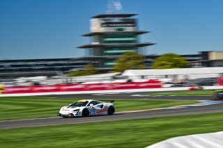 #102 McLaren Artura GT4 of Alan Grossberg and Dario Capitanio, TPC Racing, GT4 America, Pro-Am, SRO America, Indianapolis Motor Speedway, Indianapolis, IN October 3-6
 | Fred Hardy | www.FredHardyPhoto.com for SRO ©2024