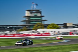 #28 Porsche 718 Cayman GT4 RS Clubsport of Eric Filgueiras and John Capestro-Dubets, RS1, GT4 America, Silver, SRO America, Indianapolis Motor Speedway, Indianapolis, IN October 3-6
 | Fred Hardy | www.FredHardyPhoto.com for SRO ©2024