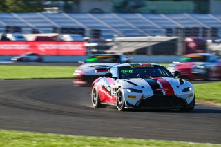 #16 Aston Martin Vantage AMR GT4 of Alex Garcia and Michael Garcia, Skip Barber Racing, GT4 America, Am, SRO America, Indianapolis Motor Speedway, Indianapolis, IN October 3-6
 | Fred Hardy | www.FredHardyPhoto.com for SRO ©2024