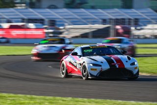 #16 Aston Martin Vantage AMR GT4 of Alex Garcia and Michael Garcia, Skip Barber Racing, GT4 America, Am, SRO America, Indianapolis Motor Speedway, Indianapolis, IN October 3-6
 | Fred Hardy | www.FredHardyPhoto.com for SRO ©2024