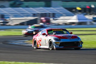 #5 Nissan Z NISMO GT4 of Damir Hot and Rodrigo Baptista, Flying Lizard Motorsports, GT4 America, Pro-Am, SRO America, Indianapolis Motor Speedway, Indianapolis, IN October 3-6
 | Fred Hardy | www.FredHardyPhoto.com for SRO ©2024