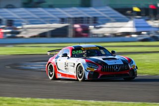 #34 Mercedes-AMG GT4 of Michai Stephens and Jesse Webb, JMF Motorsports, GT4 America, Silver, SRO America, Indianapolis Motor Speedway, Indianapolis, IN October 3-6
 | Fred Hardy | www.FredHardyPhoto.com for SRO ©2024