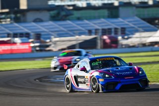 #52 Porsche 718 Cayman GT4 RS Clubsport of David Peterman and Lee Carpentier, NOLASPORT, GT4 America, Am, SRO America, Indianapolis Motor Speedway, Indianapolis, IN October 3-6
 | Fred Hardy | www.FredHardyPhoto.com for SRO &copy;2024