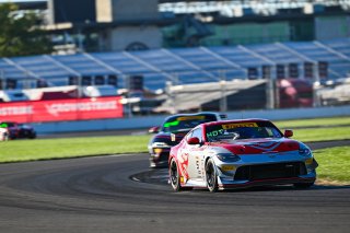 #5 Nissan Z NISMO GT4 of Damir Hot and Rodrigo Baptista, Flying Lizard Motorsports, GT4 America, Pro-Am, SRO America, Indianapolis Motor Speedway, Indianapolis, IN October 3-6
 | Fred Hardy | www.FredHardyPhoto.com for SRO ©2024