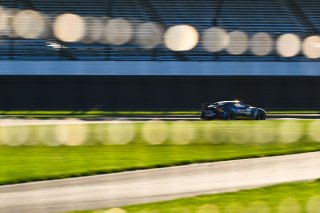 #24 Aston Martin Vantage AMR GT4 of Gray Newell and Roman De Angelis, Heart of Racing Team, GT4 America, Pro-Am, SRO America, Indianapolis Motor Speedway, Indianapolis, IN October 3-6
 | Fred Hardy | www.FredHardyPhoto.com for SRO ©2024