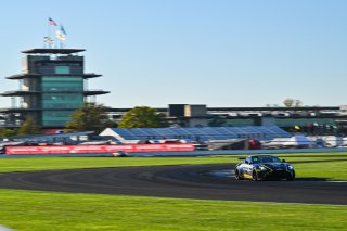 #24 Aston Martin Vantage AMR GT4 of Gray Newell and Roman De Angelis, Heart of Racing Team, GT4 America, Pro-Am, SRO America, Indianapolis Motor Speedway, Indianapolis, IN October 3-6
 | Fred Hardy | www.FredHardyPhoto.com for SRO ©2024