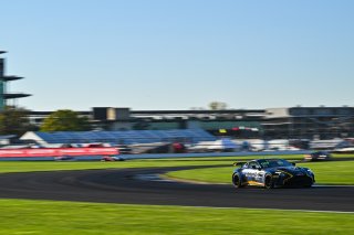 #24 Aston Martin Vantage AMR GT4 of Gray Newell and Roman De Angelis, Heart of Racing Team, GT4 America, Pro-Am, SRO America, Indianapolis Motor Speedway, Indianapolis, IN October 3-6
 | Fred Hardy | www.FredHardyPhoto.com for SRO ©2024
