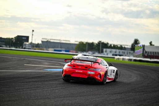 #34 Mercedes-AMG GT4 of Michai Stephens and Jesse Webb, JMF Motorsports, GT4 America, Silver, SRO America, Indianapolis Motor Speedway, Indianapolis, IN October 3-6
 | Fred Hardy | www.FredHardyPhoto.com for SRO ©2024