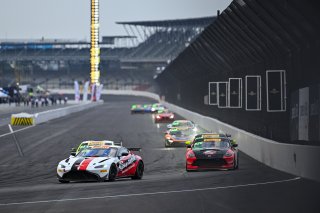 #16 Aston Martin Vantage AMR GT4 of Alex Garcia and Michael Garcia, Skip Barber Racing, GT4 America, Am, SRO America, Indianapolis Motor Speedway, Indianapolis, IN October 3-6
 | Fred Hardy | www.FredHardyPhoto.com for SRO ©2024