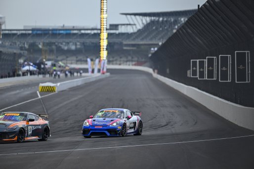 #52 Porsche 718 Cayman GT4 RS Clubsport of David Peterman and Lee Carpentier, NOLASPORT, GT4 America, Am, SRO America, Indianapolis Motor Speedway, Indianapolis, IN October 3-6
 | Fred Hardy | www.FredHardyPhoto.com for SRO &copy;2024